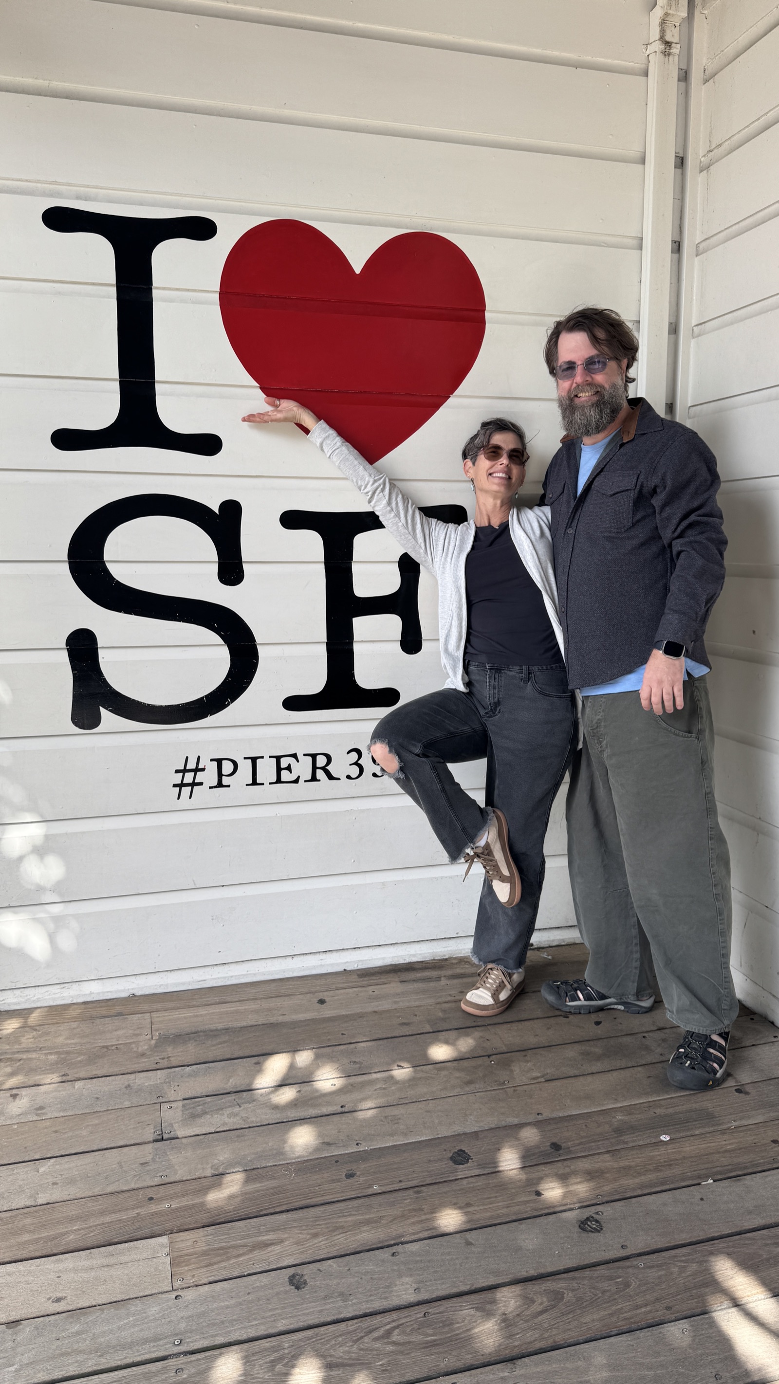 Chris and Eliza in San Francisco, July 2026